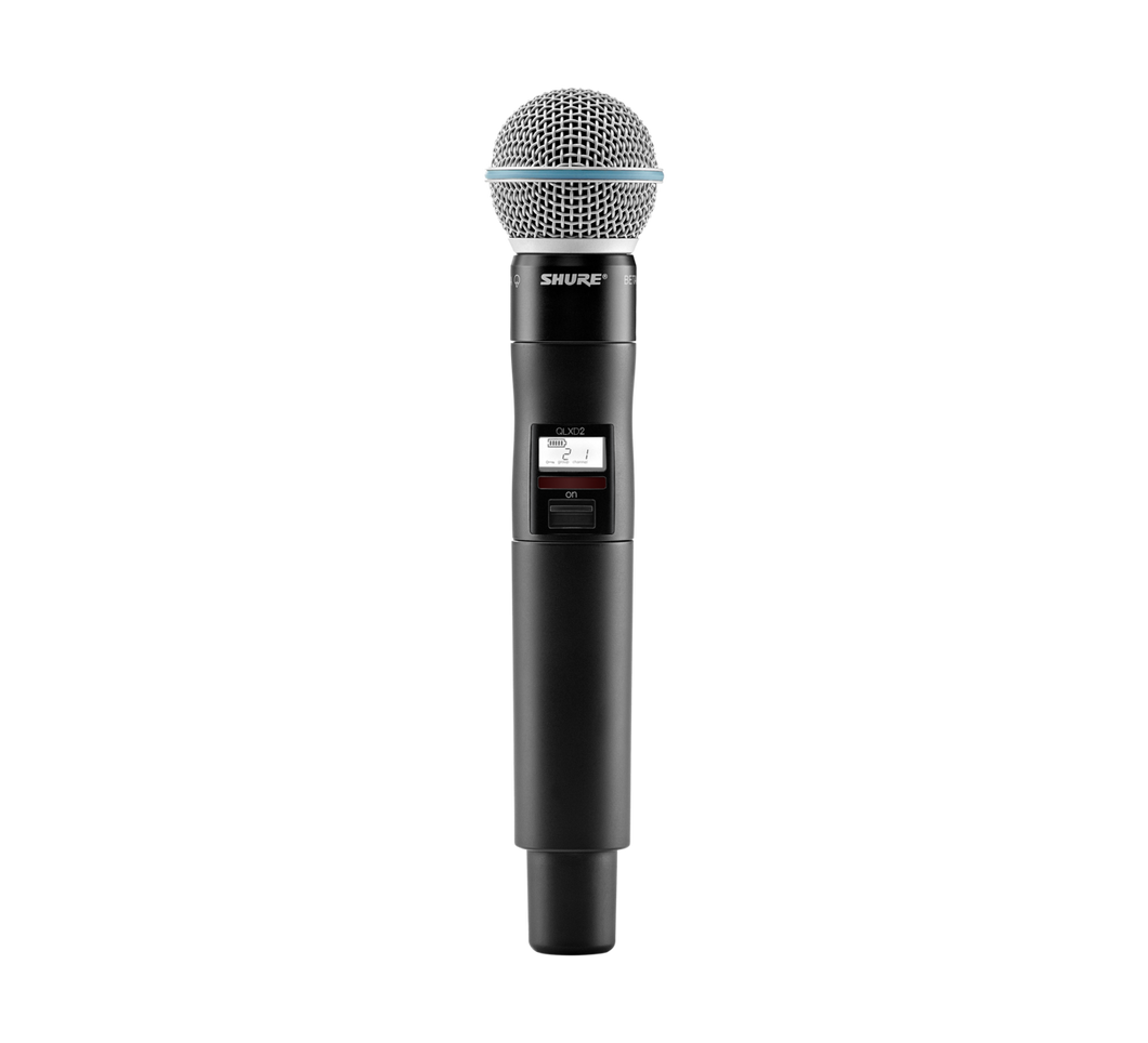Shure QLXD2 Digital Wireless Handheld Microphone Transmitter for QLXD Wireless Systems