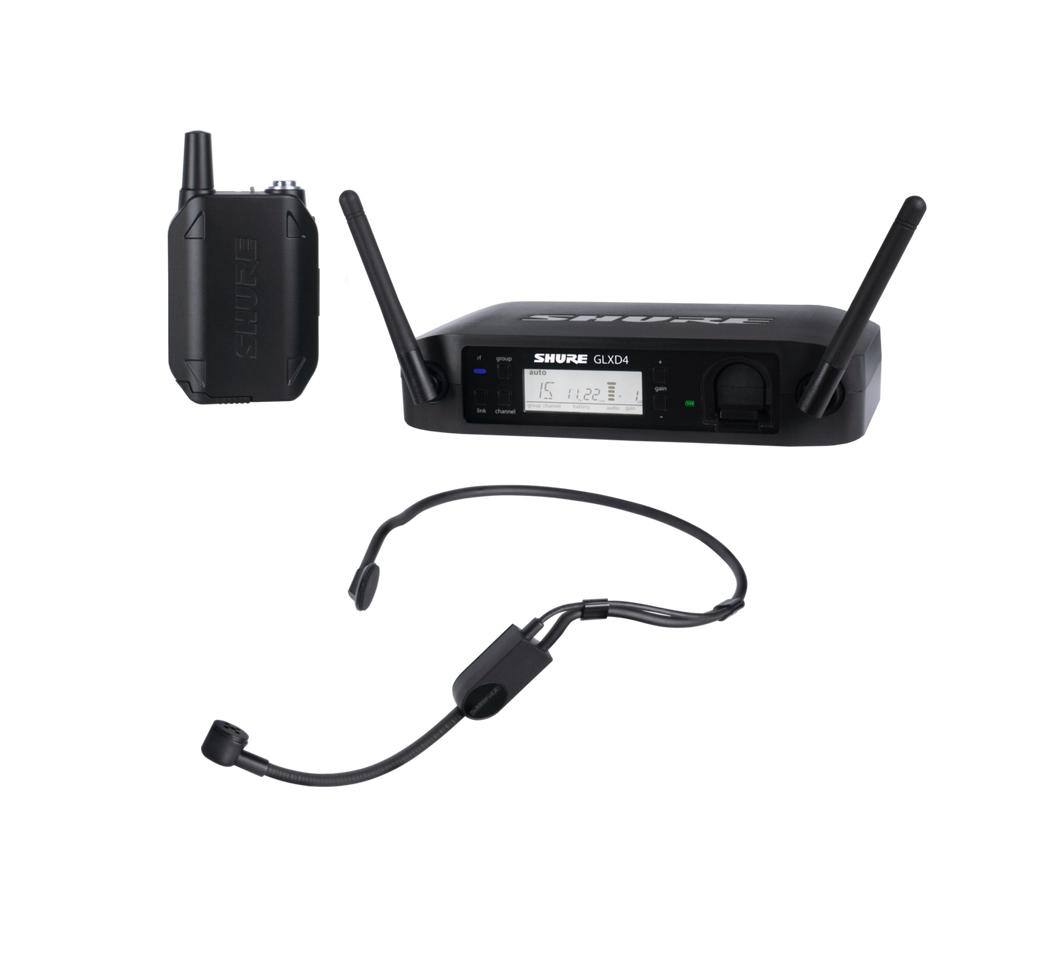 Shure GLXD14/PGA31 Headworn Wireless System with PGA31 Headset Microphone